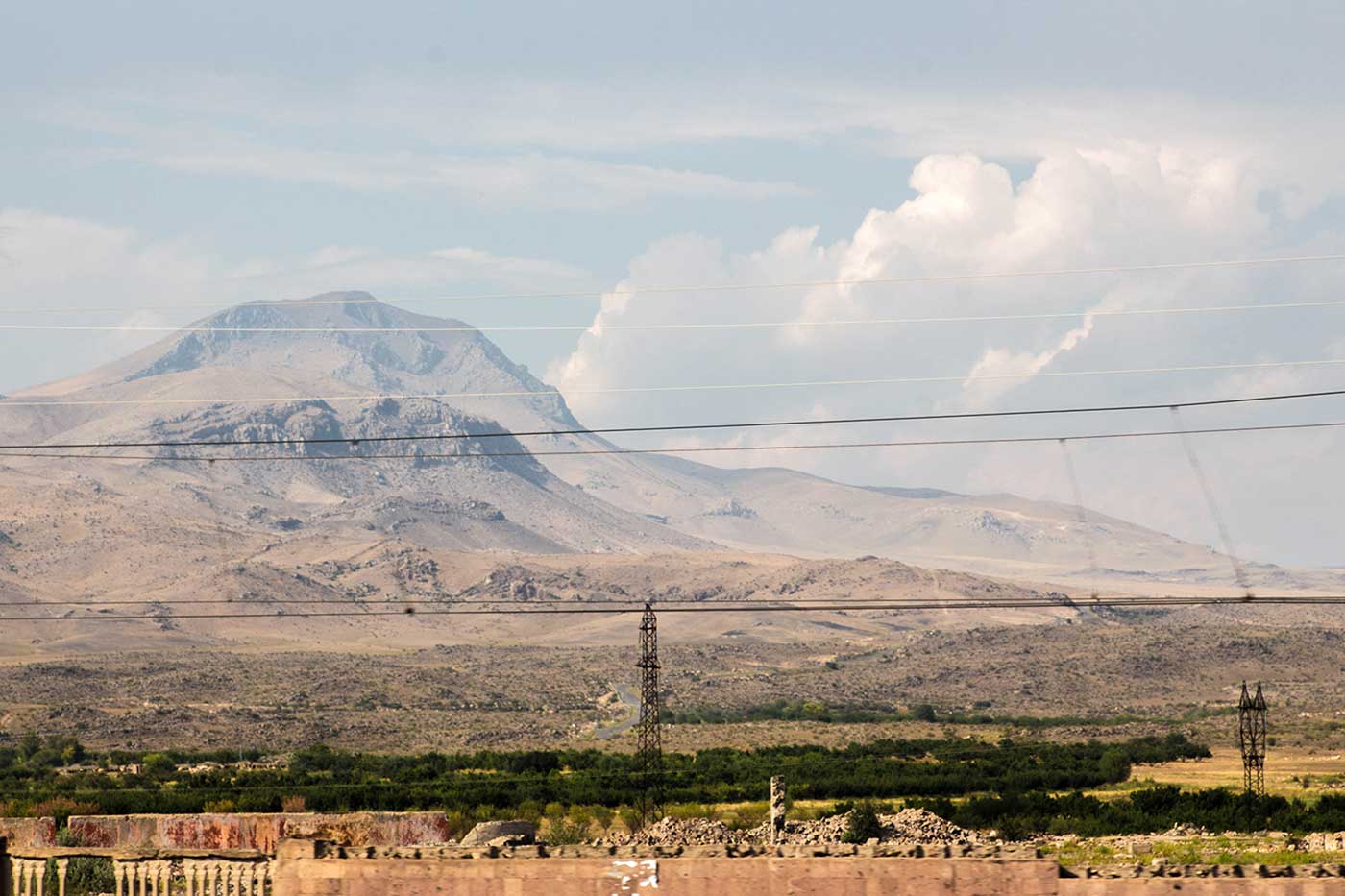 In Armenia you never feel far from the mountains.