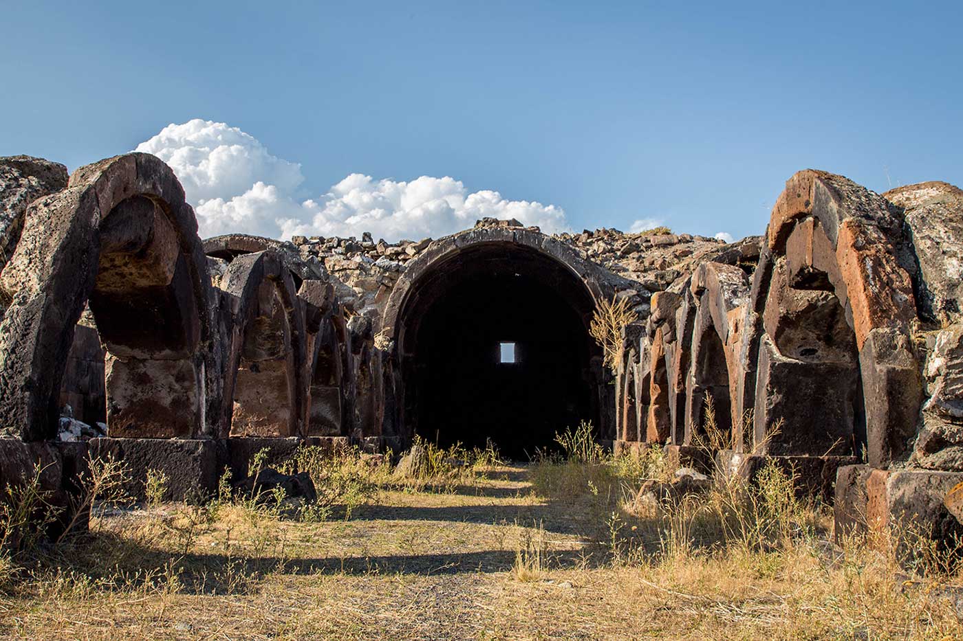 The ruins of the former Caravansaray at Jrapi, Armenia.